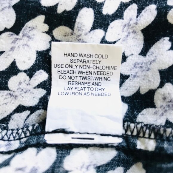 Brandy Melville Navy & White Floral Kimono One Size - Picture 7 of 8